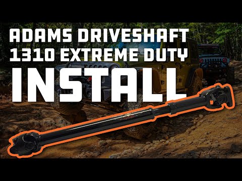 Install: Front & Rear Adams Driveshaft 1310 Extreme Duty Wrangler JK 07-18