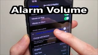 iPhone 11 How to Change Alarm Volume (iOS 13)