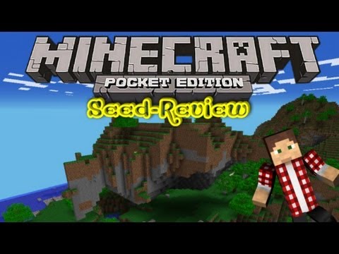 Minecraft PE 0.6.1 Seed-Review! Schwebender Berg/Insel! Versteckter Teich! Höhlen! Überhänge!