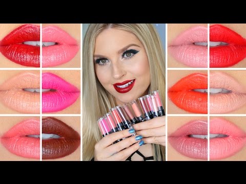NYX High Voltage Lipstick ♡ Lip Swatches & Review Video