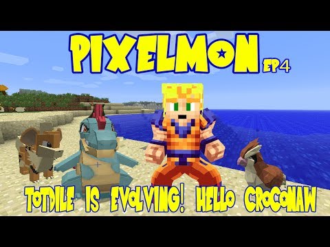 Pixelmon 3.0 w/ Rhymestyle - Totodile Evolved into Croconaw! (Pokemon Minecraft EP 4)