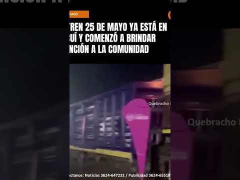 🚆🏥 EL TREN 25 DE MAYO YA ESTÁ EN CACUÍ Y COMENZÓ A BRINDAR ATENCIÓN A LA COMUNIDAD
