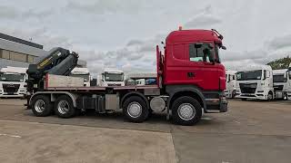 Scania R500 - PALFINGER 74002/5x flatbed truck | Image 4 - Autoline
