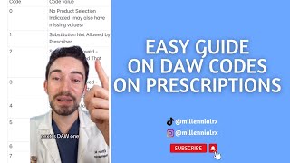 DAW CODES EXPLAINED BY A PHARMACIST