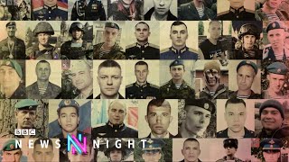 Revealing the hidden casualties of one elite Russian regiment in Ukraine - BBC Newsnight