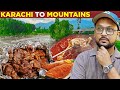Extreme Pakistani Food Tour Ranjha Gosht Desi Murgh Fried Fish Chapli Kabab Karachi To North