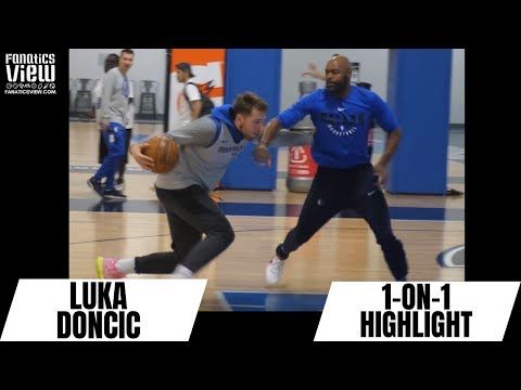 Luka Doncic INTENSE 1-ON-1 PRACTICE MATCHUP with Dallas Mavs Coach!