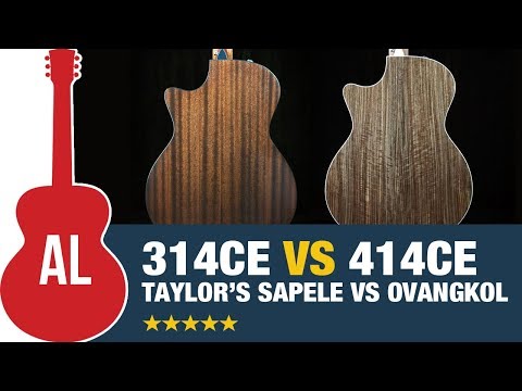 Taylor 314ce vs 414ce (Sapele vs Ovangkol Battle)