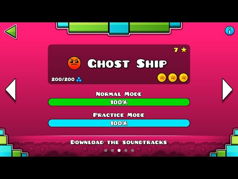NEW Geometry Dash Breeze - Ghost Ship 100% (All Coins)