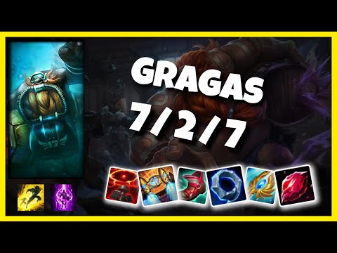 Gragas vs Gnar Top 11.1 Challenger S11 Gameplay (7/2/7) - KOREAN