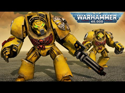 WARHAMMER 40K CHAOS INVASION | Imperial Fists vs Black Legion (4K, Cinematic)