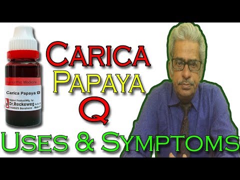 Homeopathy medicine carica papaya in hindi