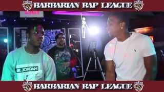 Gemstar Da Goldenchild vs G-Money Barbarian Rap League Battle