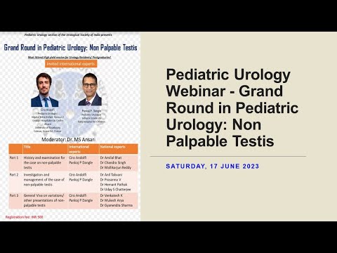 Pediatric Urology Webinar - Grand Round in Pediatric Urology