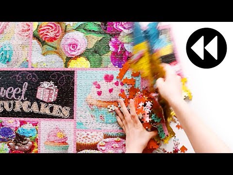 Oddly Satisfying JIGSAW PUZZLES in Reverse!