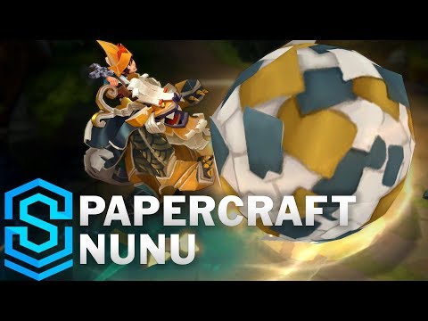 Papercraft Nunu Skin Spotlight - Pre-Release - League of Legends