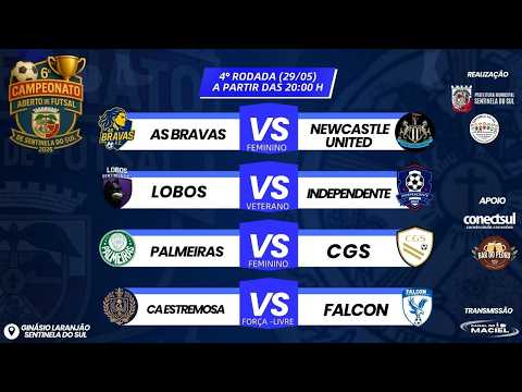 4° RODADA | CAMPEONATO ABERTO DE FUTSAL | SENTINELA DO SUL