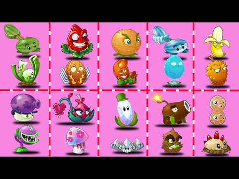 Tournament 10 Team COLOR Plant Max Level - Who Will Win? - PvZ 2 Battlez