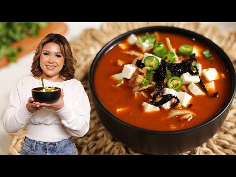 SOPA AZTECA | The Best Restaurant-Style Mexican Tortilla Soup