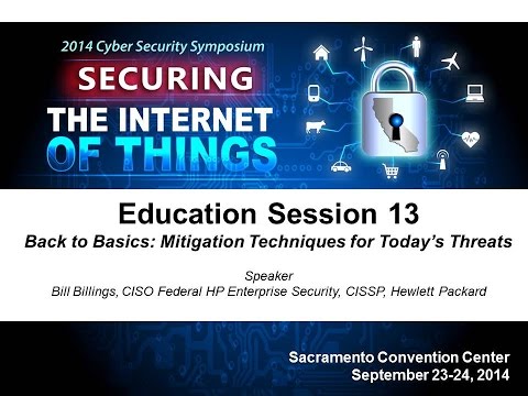 2014 Cyber Security Session 13 -  Back to Basics: Mitigation Techniques