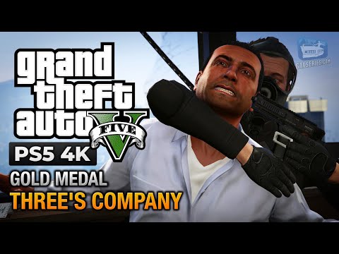 GTA 5 PS5 - Mission #26 - Three's Company [Gold Medal Guide - 4K 60fps]