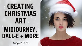 Creating Christmas Art | DALL-E 3 | Midjourneyv5.2 | AI Art Tutorial