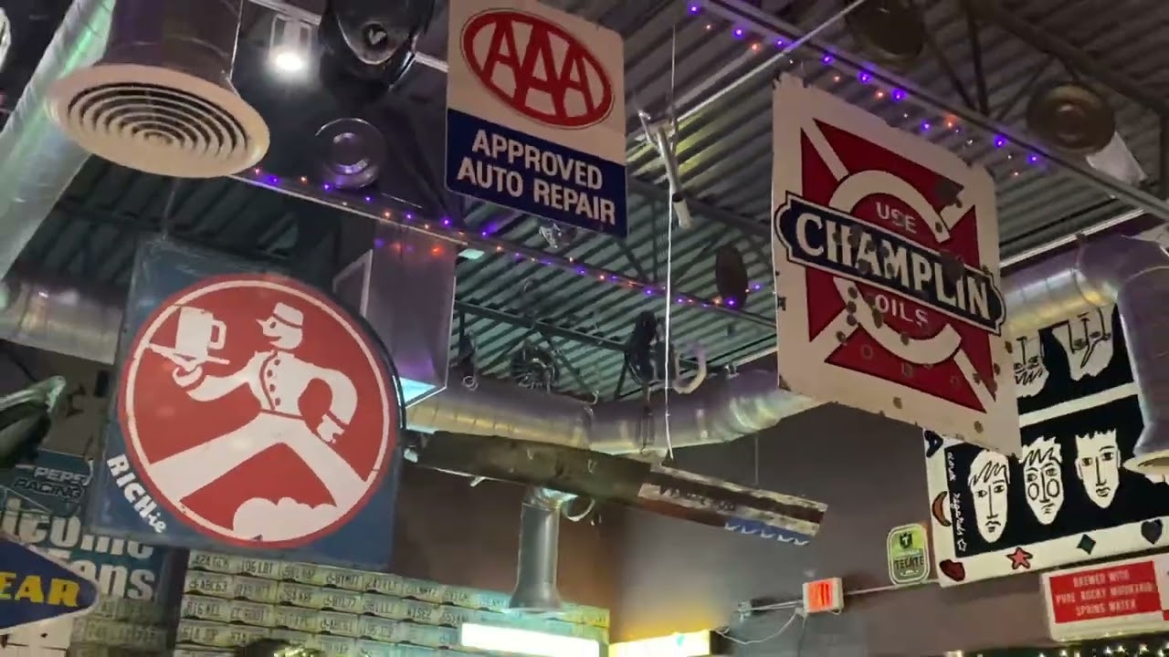 Raceway bar Maricopa AZ hundreds of old signs!!!