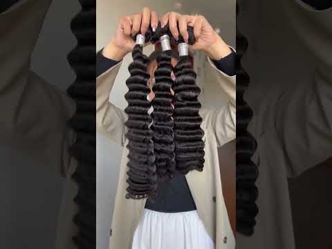Super double drawn bundle deep wave #sdd #deepwavebundles #deepwavehair