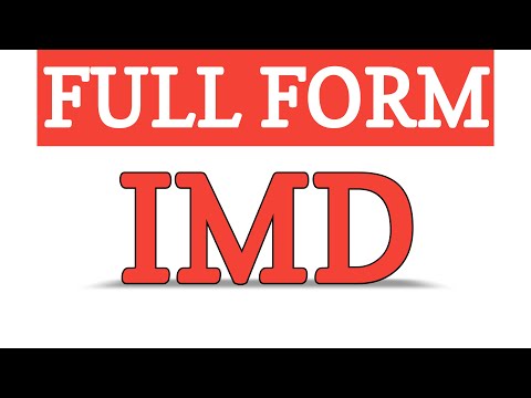 FULL FORM OF IMD || WHAT IS THE FULL FORM OF I.M.D.
