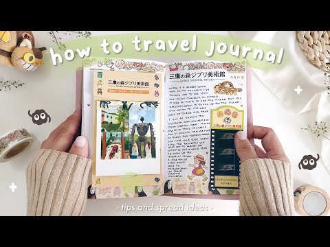 🌱 how to travel journal // my best travel journal tips + easy spread ideas for beginners
