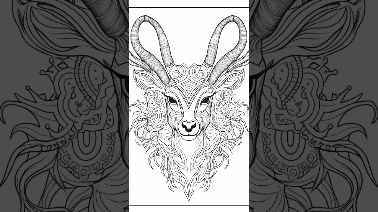 Digital Download . 100 Animal Mandala Coloring Pages