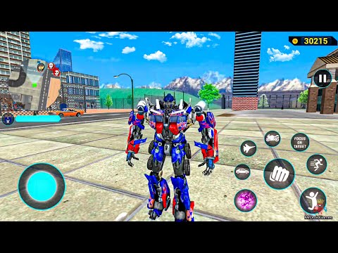 Optimus Prime Multiple Transformation Jet Robot Car Game 2020 - Android Gameplay