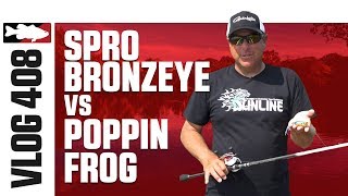 Dean Rojas Fishing Spro Bronzeye Frogs on Mississippi