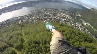 preview picture of video 'Paragliding - Fjellheisen, Tromsø, Norway'