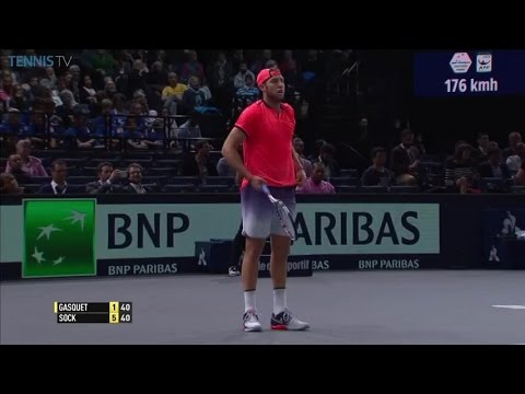 VIDEO: Jack Sock shows true sportsman's spirit during match against Gasquet at Paris Masters 2016