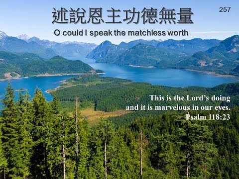 述說恩主功德無量 O Could I Speak The Matchless Worth # 257