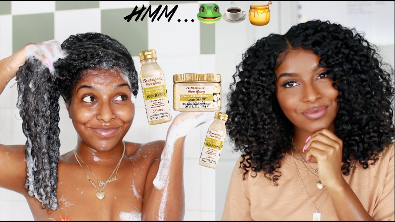 THE TEA ON THE NEW CREME OF NATURE PURE HONEY LINE! | WATCH ME STYLE MY NATURAL HAIR!