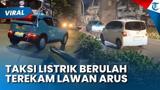 Taksi Listrik Kembali Berulah! Kini Terekam Lawan Arah di Jakarta Pusat, Dapat Kecaman dari Warganet