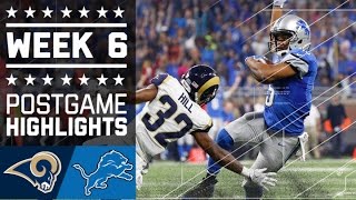 Rams vs. Lions (Week 6) | Game Highlights | NFL by NFL