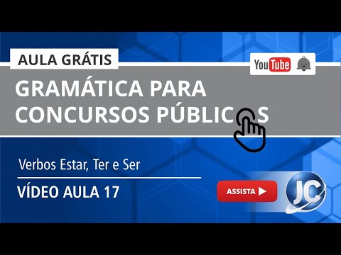 Aula Grátis - Português Gramática - Verbos Estar, Ter e Ser - (videoaula 17)