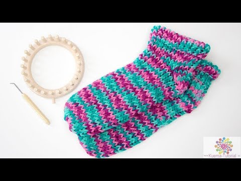 Kntting Loom: Slipper Socken für Anfänger SCHNELL | EINFACH| ANFÄNGER