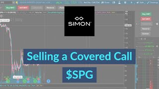 How to sell a Covered Call on ThinkOrSwim / $SPG