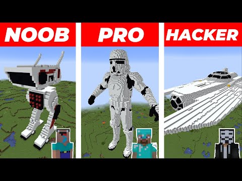 Minecraft NOOB vs PRO vs HACKER: EPIC STAR WARS BUILD