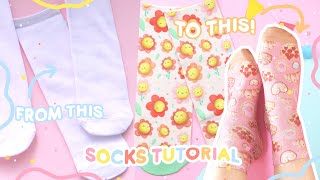 MAKING SOCKS! / How to sublimate  socks &  Materials / Complete Step-by-Step Tutorial / Etsy seller