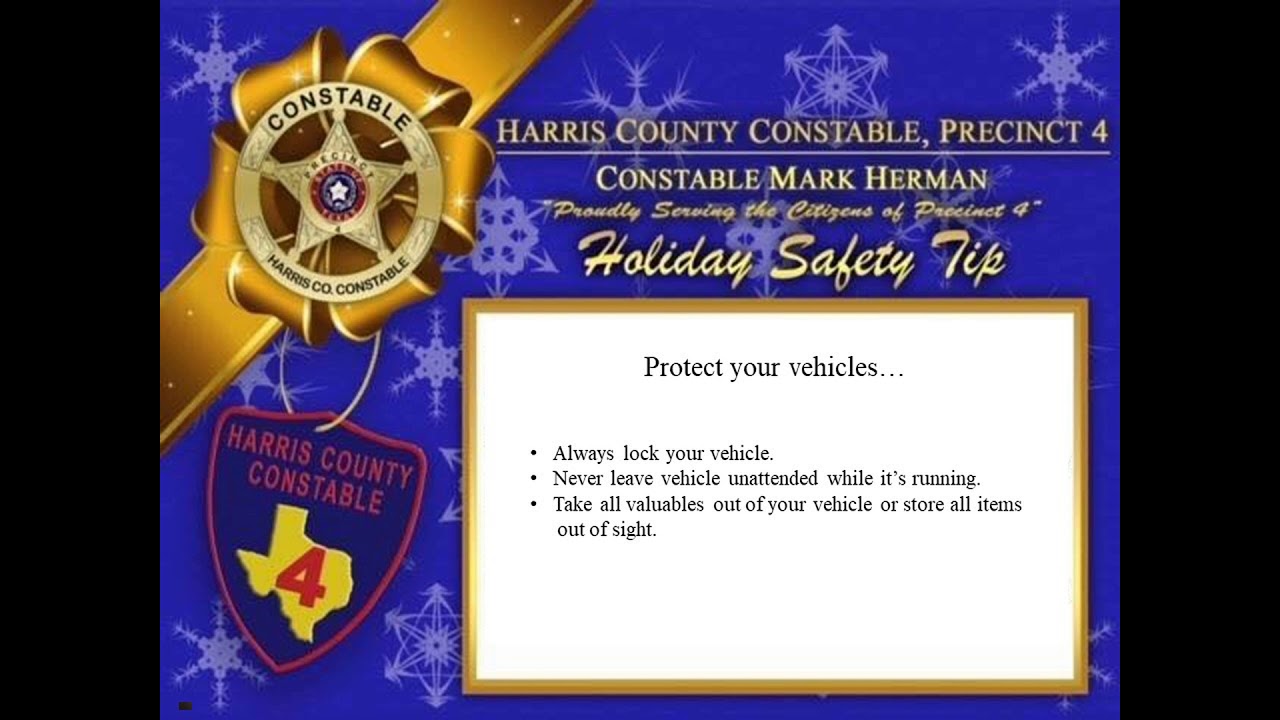 Constable Holiday Safety