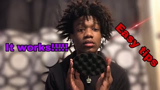 HOW TO GET FREEFORM DREADS WITH A SPONGE!!!(EASY TIPS)