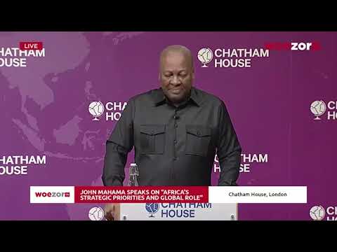 Chatham house lecture: "We will go into 2024 elections with our own referee" - John Mahama