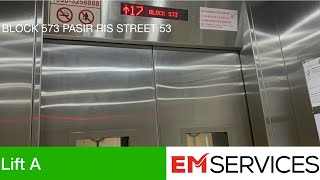 HDB Block 573 Pasir Ris || EM Elevator (Lift A)
