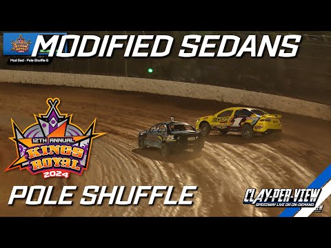 Modified Sedans | Kings Royal XII - Pole Shuffle - Kingaroy - 27th Jan 2024 | Clay-Per-View