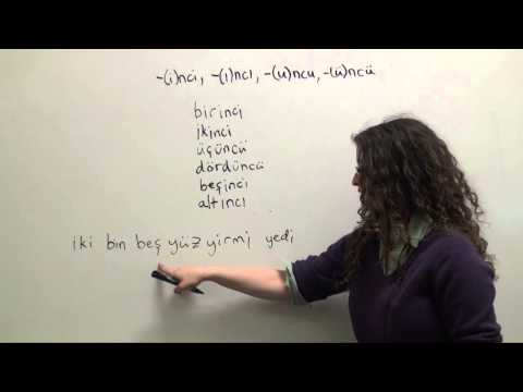 Turkish Grammar: Ordinal numbers (1st , 2nd) and the Question Word Kaçıncı